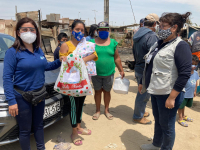 Damnificados del incendio ocurrido en Castilla reciben ayuda humanitaria