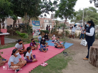 MPP lleva alegría a niños de San Pedro con Cuenta Cuentos Ambiental