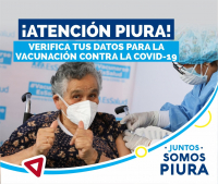 Padrón de adultos mayores para vacunación contra la Covid-19-Distrito de Piura