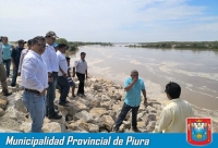 Alcalde de Piura se moviliza al Bajo Piura  ante alerta de desborde de río